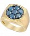 Men's Blue Diamond Cluster Ring (2-3/4 ct. t. w. ) in 10k Gold