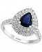 Effy Sapphire (1 ct. t. w. ) & Diamond (7/8 ct. t. w. ) Statement Ring in 14k White Gold