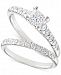 X3 Certified Diamond Princess Bridal Set (1-1/10 ct. t. w. ) in 18k White Gold