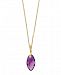 Effy Amethyst(5 ct. t. w. ) & Diamond Accent Pendant Necklace in 14k Gold