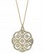 Effy Diamond Pave Openwork 18" Pendant Necklace (2-1/10 ct. t. w. ) in 14k Gold