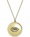 Argento Vivo Evil Eye Disc 18" Pendant Necklace in Gold-Plate Over Sterling Silver