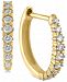 Diamond Hoop Earrings (1/4 ct. t. w. ) in 14k Gold