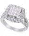 Diamond Square Cluster Halo Engagement Ring (2-1/2 ct. t. w. ) in 14k White Gold
