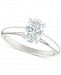 Certified Diamond Oval Solitaire Engagement Ring (1 ct. t. w. ) in 14k White Gold