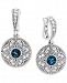 Effy London Blue Topaz (3/4 ct. t. w. ) & White Sapphire (1/2 ct. t. w. ) Drop Earrings in Sterling Silver