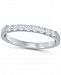 Round Diamond (1/4 ct. t. w. ) Shared Prong Band in 14K White Gold