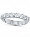 Round Diamond (1 ct. t. w. ) Shared Prong Band in 14K White Gold