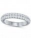 Diamond (5/8 ct. t. w. ) French Pave Two Row Band in 14K White Gold