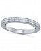 Diamond (1/5 ct. t. w. ) Pave Two Row Band in 14K White Gold