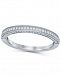 Diamond (1/4 ct. t. w. ) Three Row Pave Band in 14K White Gold