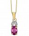 Certified Ruby (5/8 ct. t. w. ) & Diamond Accent 18" Pendant Necklace in 14k Gold