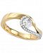 Diamond Two-Tone Swirl Ring (1/2 ct. t. w. ) in 14k Gold & White Gold
