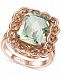 Le Vian Mint Julep Quartz (5-1/2 ct. t. w. ) & Chocolate Diamond (1/4 ct. t. w. ) Statement Ring in 14k Rose Gold