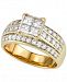 Diamond Princess Channel-Set Engagement Ring (1-1/2 ct. t. w. ) in 14k Gold