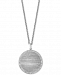 Effy Diamond Circular 18" Pendant Necklace (1/8 ct. t. w. ) in Sterling Silver