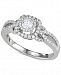 Diamond Halo Openwork Engagement Ring (5/8 ct. t. w. ) in 14k White Gold