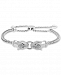 Effy Diamond Panther Head Bolo Bracelet (1/20 ct. t. w. ) in Sterling Silver