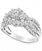Diamond Cluster Openwork Engagement Ring (1-1/2 ct. t. w. ) in 14k White Gold