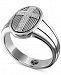 Esquire Men's Jewelry Diamond Cross Ring (1/6 ct. t. w. ) in Sterling Silver, Created for Macy's