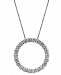 Certified Diamond Open Circle Pendant Necklace (4 ct. t. w. ) in 14k White Gold, 16" + 2" extender