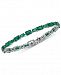 Emerald Tennis Bracelet (10 ct. t. w. ) in Sterling Silver(Also Available in Sapphire)