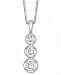 Sirena Diamond Graduated 18" Pendant Necklace (1 ct. t. w. ) in 14k White Gold