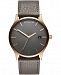 Mvmt Men's Classic Bronze Age Gray Leather Strap Watch 45mm
