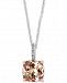 Effy Morganite (1-5/8 ct. t. w. ) & Diamond Accent 18" Pendant Necklace in 14k White Gold
