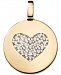 Charmbar Swarovski Zirconia Heart Charm Pendant in 14k Gold-Plated Sterling Silver