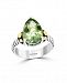 Effy Green Quartz (4-1/10 ct. t. w. ) Black Spinel Ring in 18k Yellow Gold and Sterling Silver