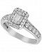 Diamond Cluster Halo Engagement Ring (3/4 ct. t. w. ) in 14k White Gold