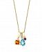 Effy Multi Gemstone (1 7/8 ct. t. w. ) with Diamond Accent Pendant in 14K Yellow Gold