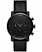 Mvmt Men's Chronograph Black Leather Strap Watch 40mm