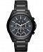 AX Armani Exchange Men's Chronograph Drexler Black & Gunmetal Stainless Steel Bracelet Watch 44mm