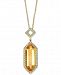 Effy Citrine (2-7/8 ct. t. w. ) & Diamond (1/4 ct. t. w. ) 18" Pendant Necklace in 14k Gold