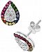 Effy Multi-Gemstone (3/8 ct. t. w. ) & Diamond (1/3 ct. t. w. ) Stud Earrings in 14k White Gold