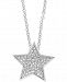 Effy Diamond Star 18" Pendant Necklace (1/4 ct. t. w. ) in 14k White Gold