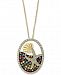 Effy Multi-Gemstone (1/2 ct. t. w. ) & Diamond (1/3 ct. t. w. ) Starfish 18" Pendant Necklace in 14k Gold