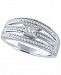 Diamond Multi-Row Promise Ring (1/4 ct. t. w. ) in Sterling Silver