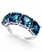 Blue Topaz (7-3/8 c. t. t. w. ) Four-Stone Ring in Sterling Silver