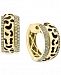 Effy Diamond Animal Pattern Small Hoop Earrings (1/3 ct. t. w. ) i 14k Gold, 0.53"