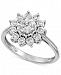 Diamond Flower Cluster Ring (1/4 ct. t. w. ) in Sterling Silver