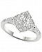 Diamond (3/4 ct. t. w. ) Filigree Milgrain Engagement Ring in 14k White Gold
