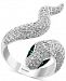 Effy Diamond (3/4 ct. t. w. ) & Emerald (1/20 ct. t. w. ) Snake Ring in 14k White Gold