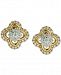 Diamond Clover Stud Earrings (1 ct. t. w. ) in 14k Gold & 14k White Gold