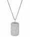 Diamond (1/2 ct. t. w. ) Dog Tag Necklace in 14K White Gold