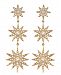 Diamond (1 ct. t. w. ) Star Drop Earrings in 14K Yellow Gold