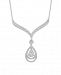 1 ct. t. w. Round Shape Diamond Necklace in 14k White Gold