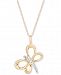 Elsie May Diamond Dragonfly 16" Pendant Necklace (1/20 ct. t. w. ) in 14k Gold